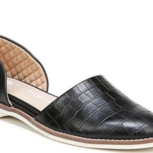 Dr. Scholls Black Croc-Embossed Women's Flats size 11
